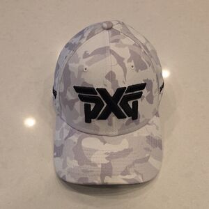 PXG Gray Camo Hat with Black Logo